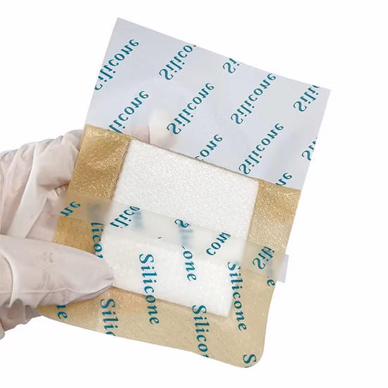 Curativo para tratamento de feridas Adesivo médico + curativo de espuma