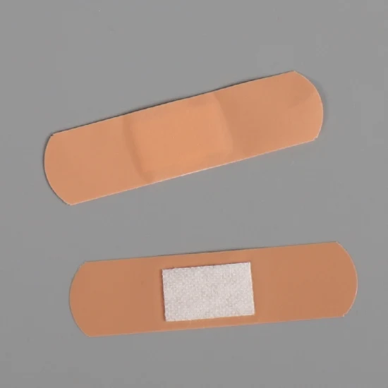 Emplastro plástico impermeável respirável dos primeiros socorros do molho do PE da cor da pele de 72*19mm