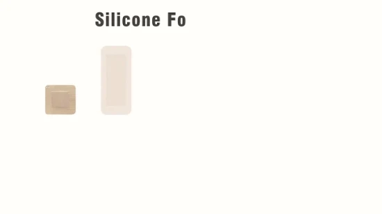 Molho de espuma de silicone com borda macia absorvente delicado descartável médico