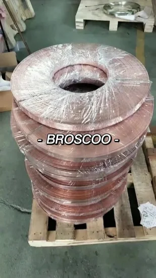Fita de folha de cobre de corrosão plana de metal flexível para solda